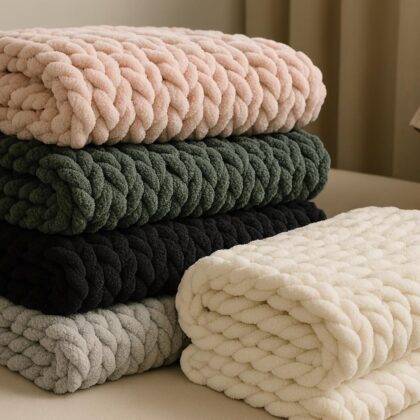 DISKON! Chenille Blanket Premium (Custom Size)
